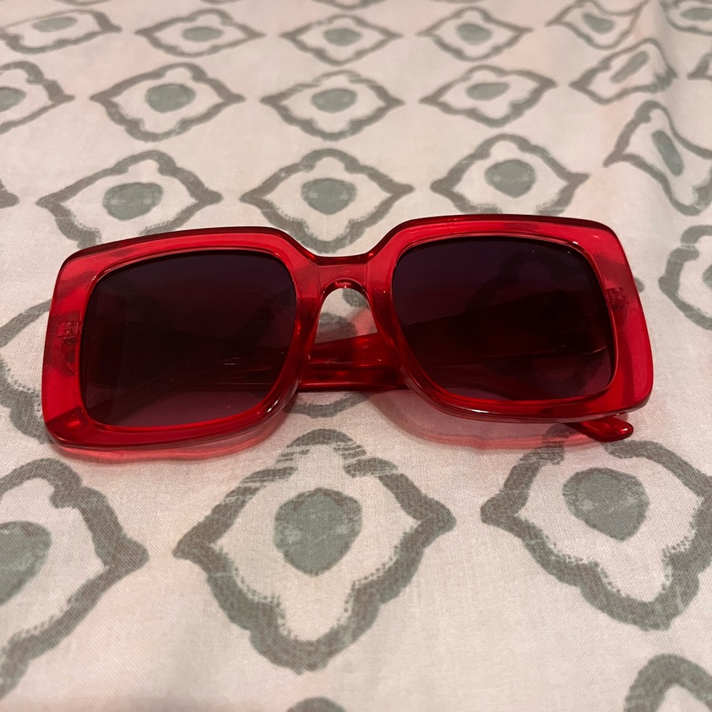 Hot pink Square Sunglasses